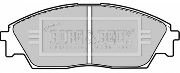 BORG & BECK stabdžių trinkelių rinkinys, diskinis stabdys BBP1212